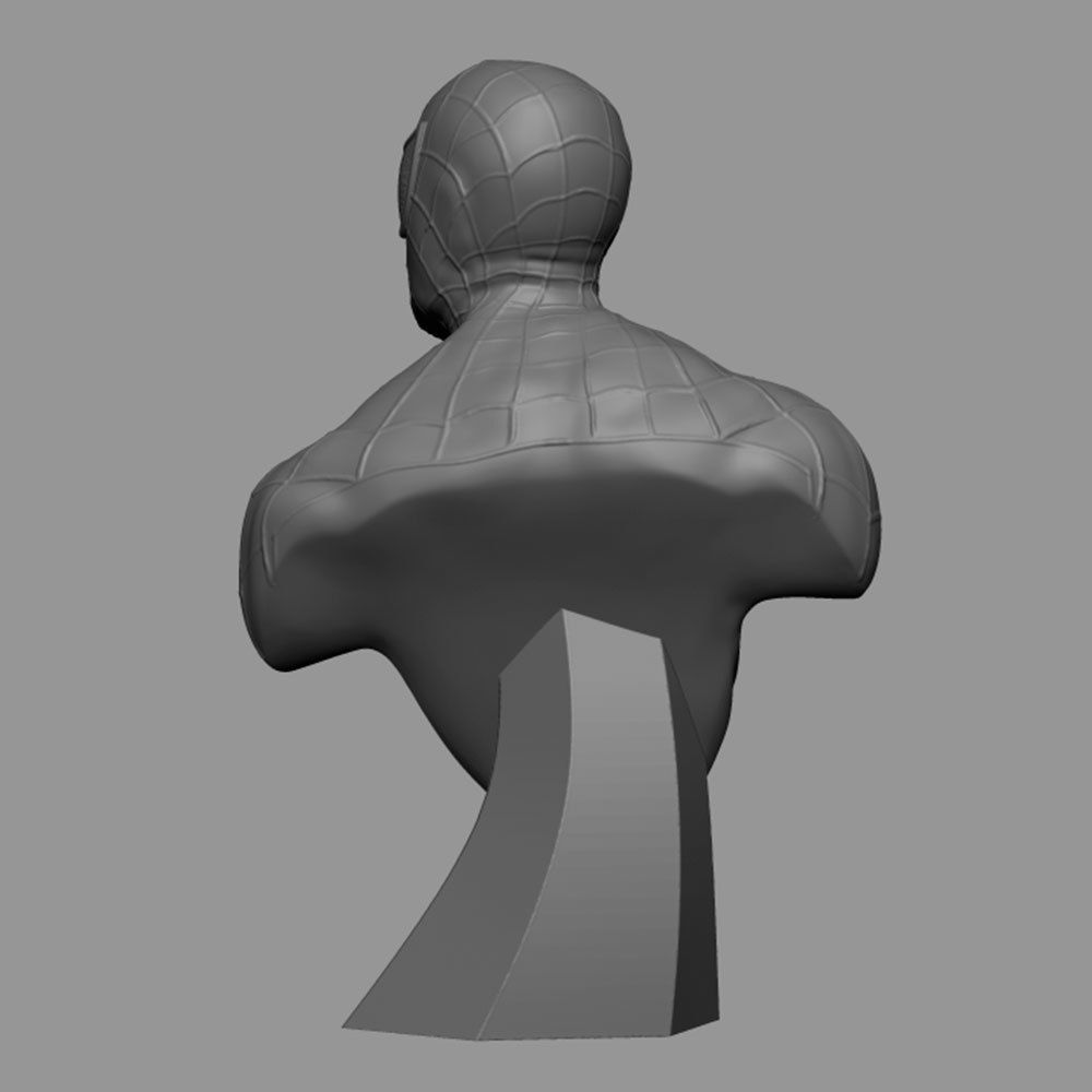 Spider-man spider man bust ready 3D print model_3