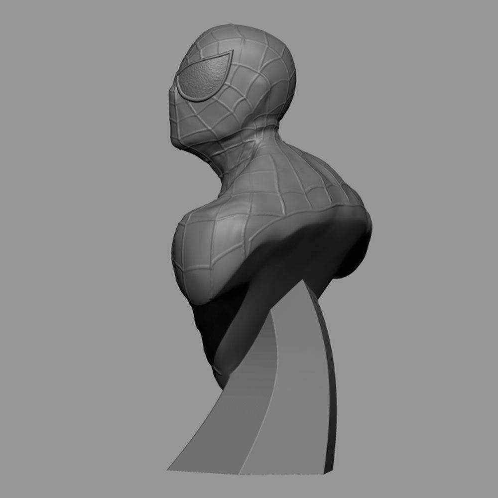 Spider-man spider man bust ready 3D print model_2