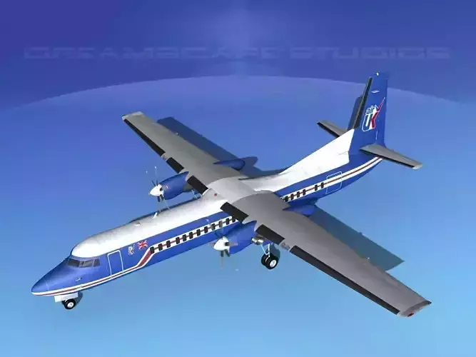 Fokker F-60 Air UK 1 3D model