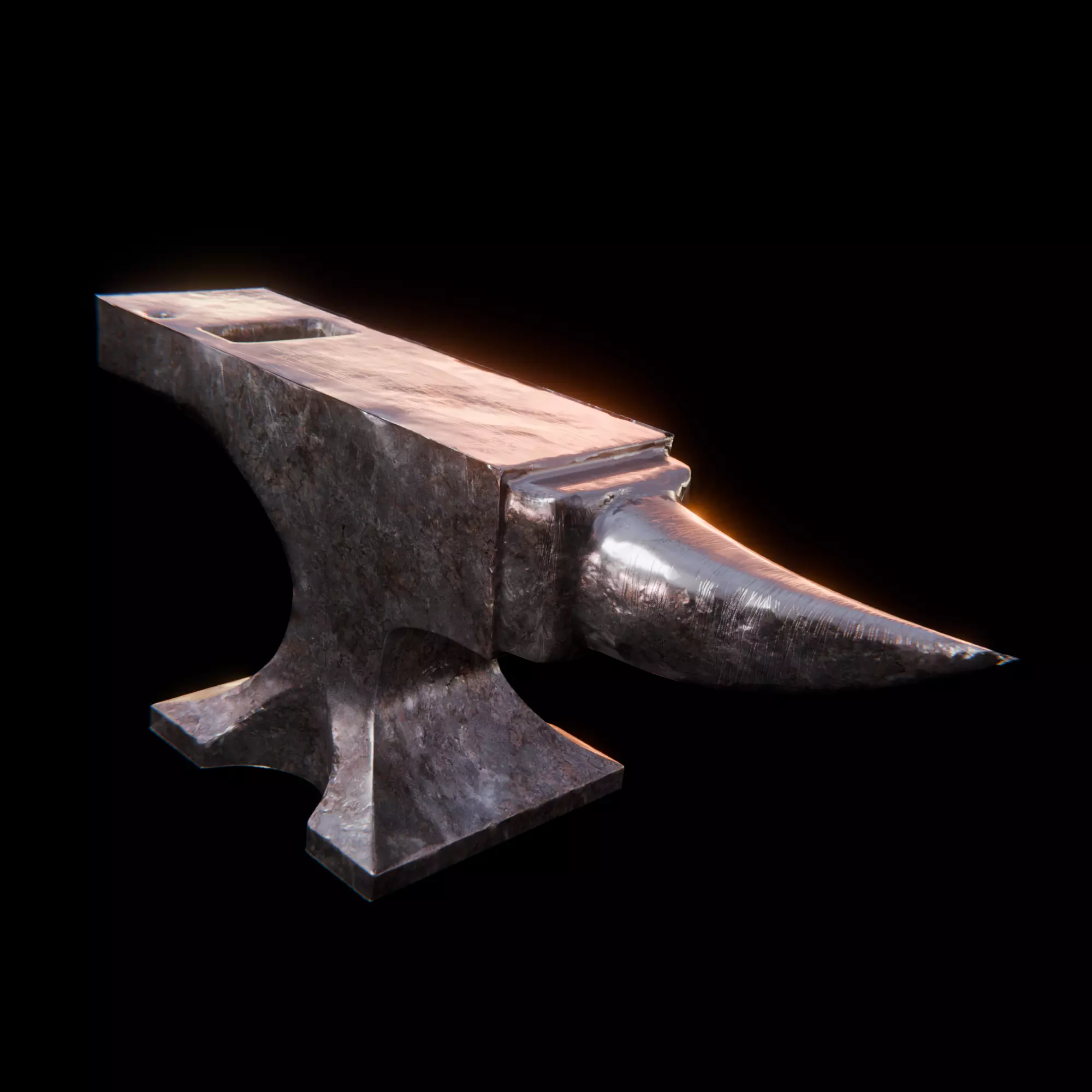 Old Blacksmith Anvil Free low-poly 3D model