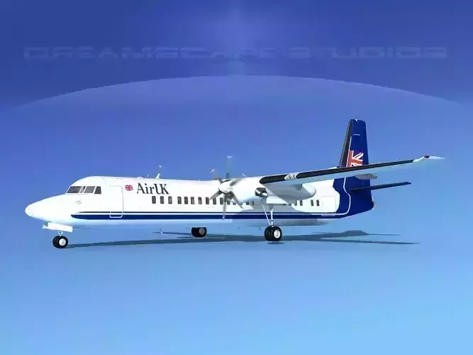 Fokker F-60 Air UK 2 3D model