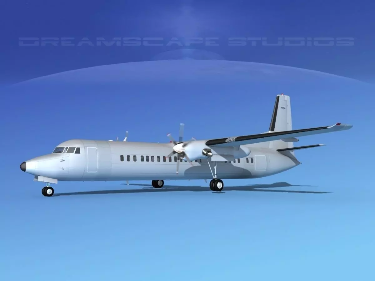 Fokker F-60 Bare Metal 3D model