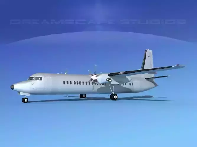 Fokker F-60 Bare Metal 3D model