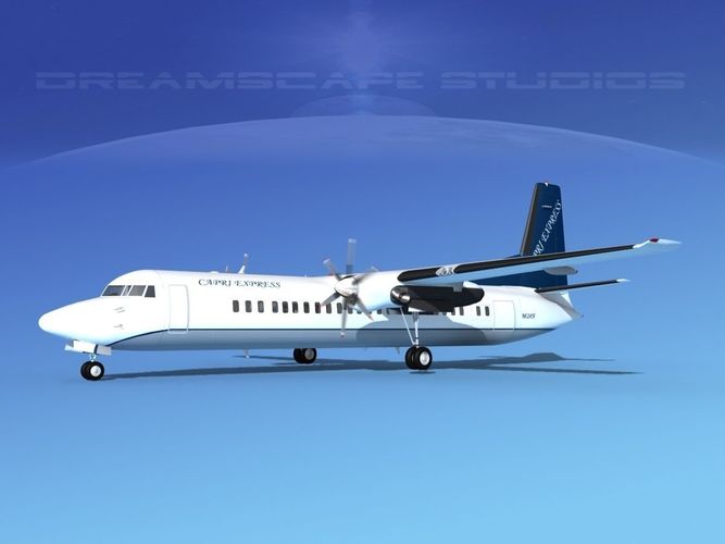 Fokker F-60 Capri Air 3D model
