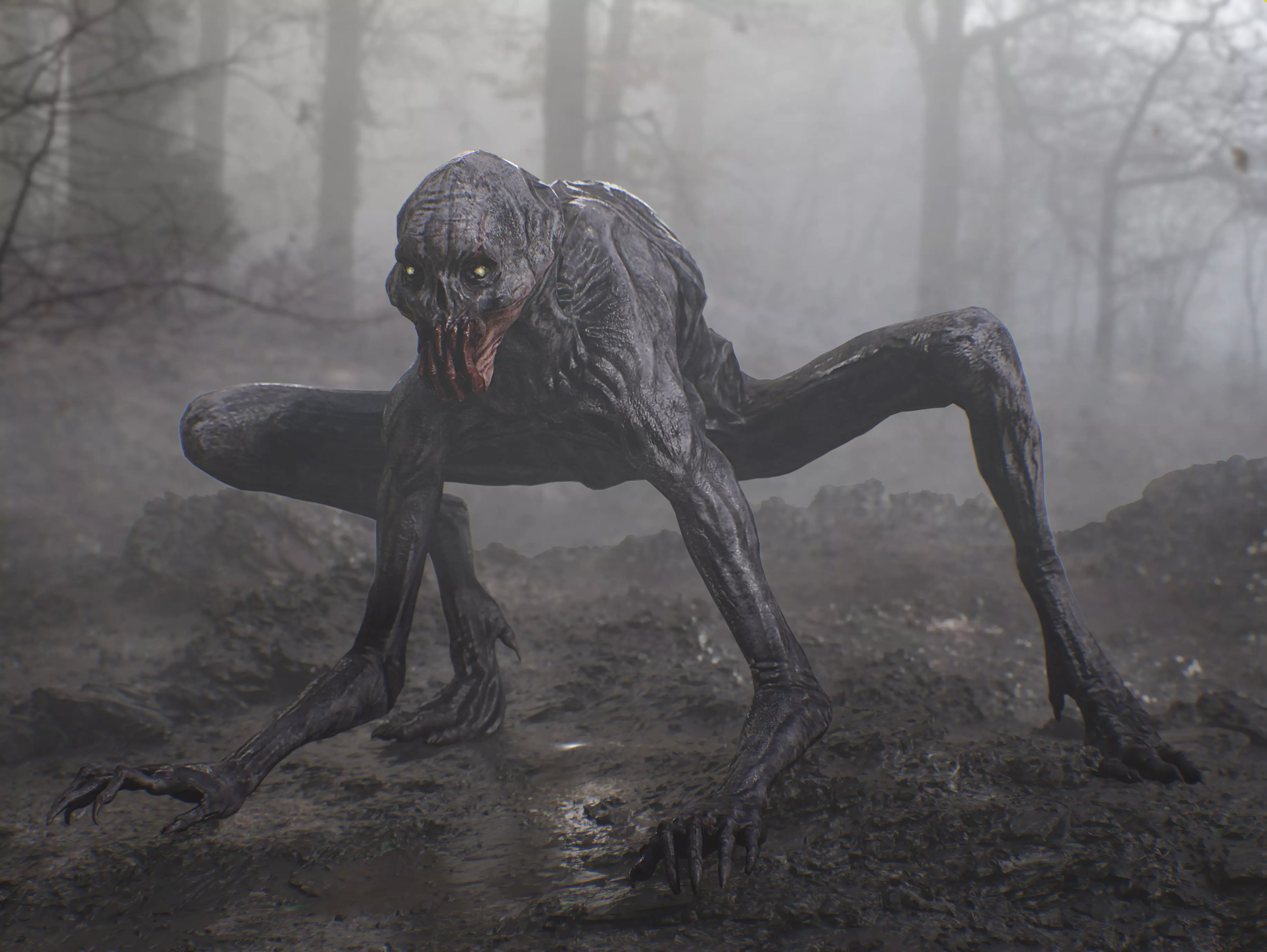 Boogeyman Low-poly 3D model