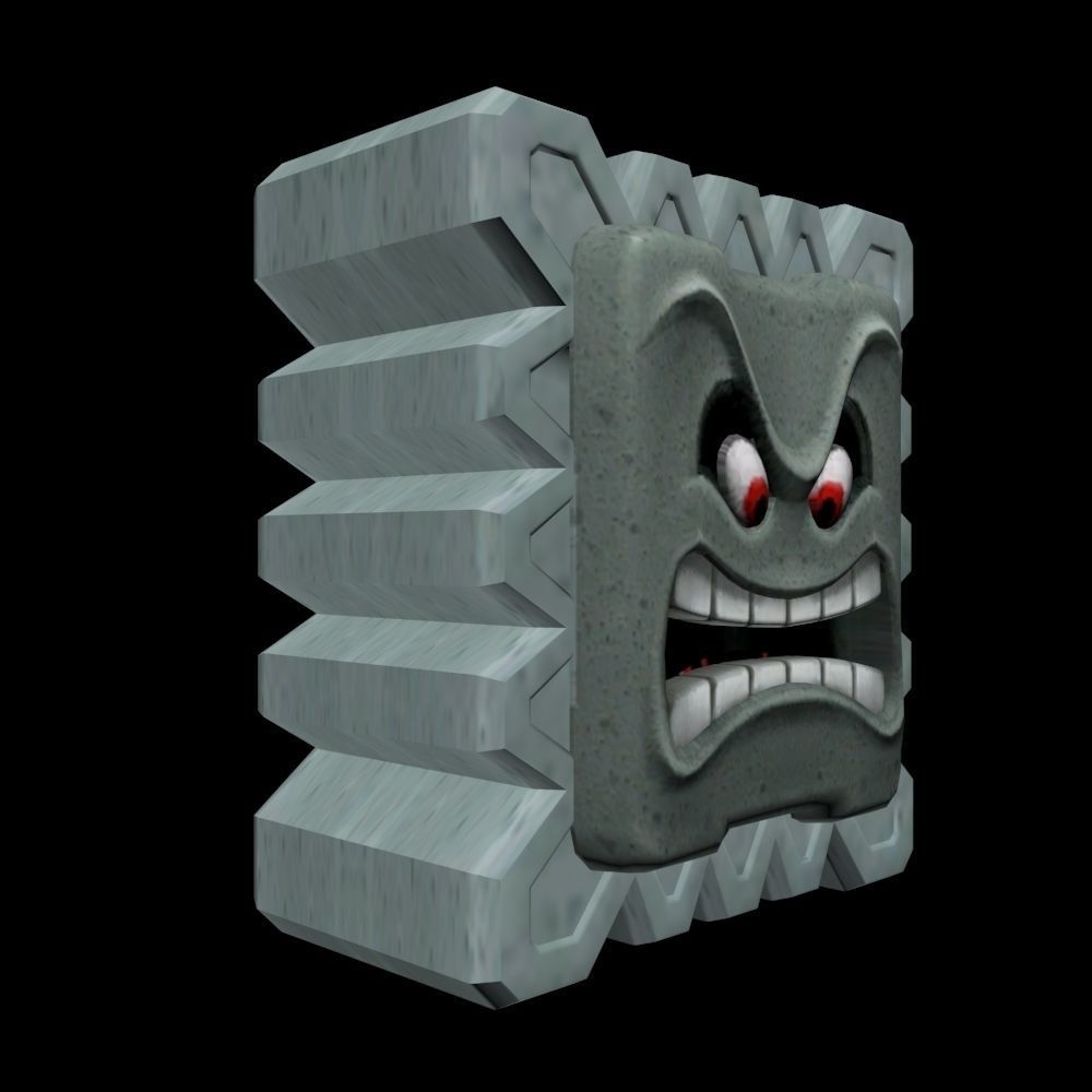 Thwomp Super mario bros 3D print model_3