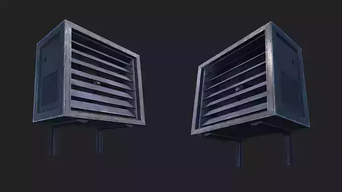 Air Conditioner Unit 01 Low-poly 3D model