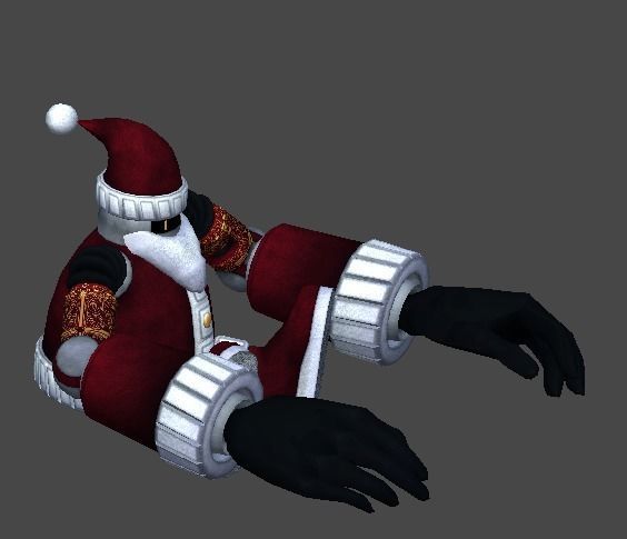 Santa robot1 Low-poly 3D model_11