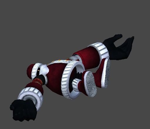 Santa robot1 Low-poly 3D model_12