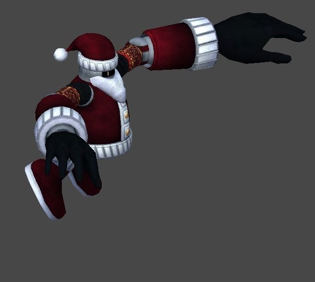 Santa robot1 Low-poly 3D model_9