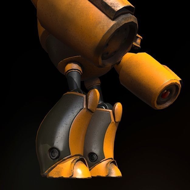 Battle Bot  Low-poly 3D model_11