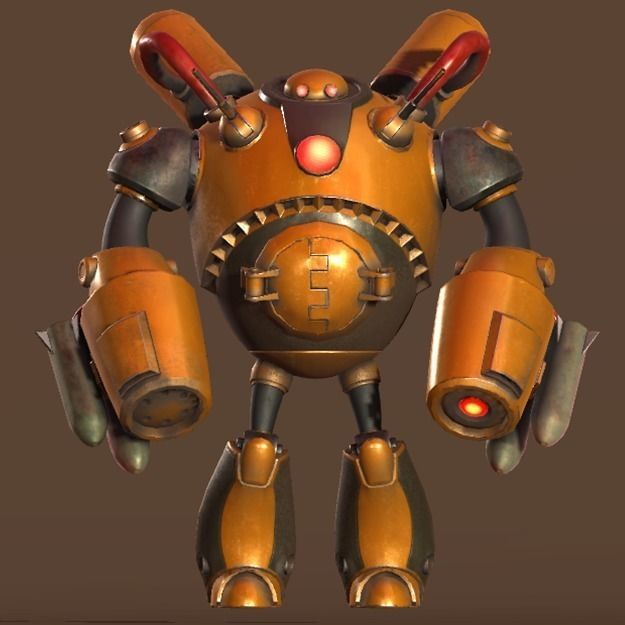 Battle Bot  Low-poly 3D model_18
