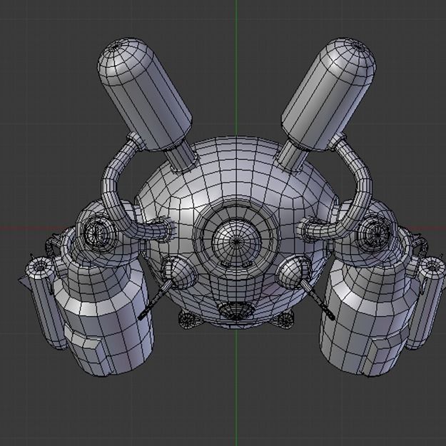 Battle Bot  Low-poly 3D model_19