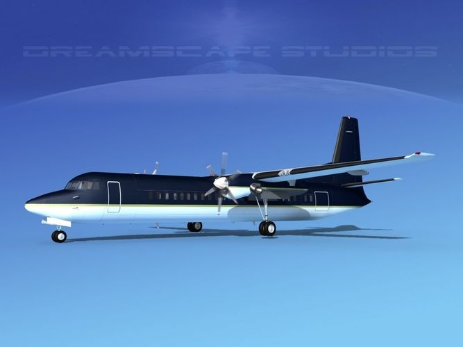 Fokker F-60 Corporate 5 3D model