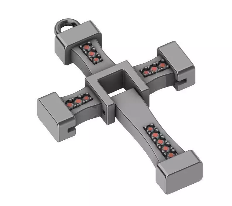 TORETTO CROSS PENDANT 3D print model