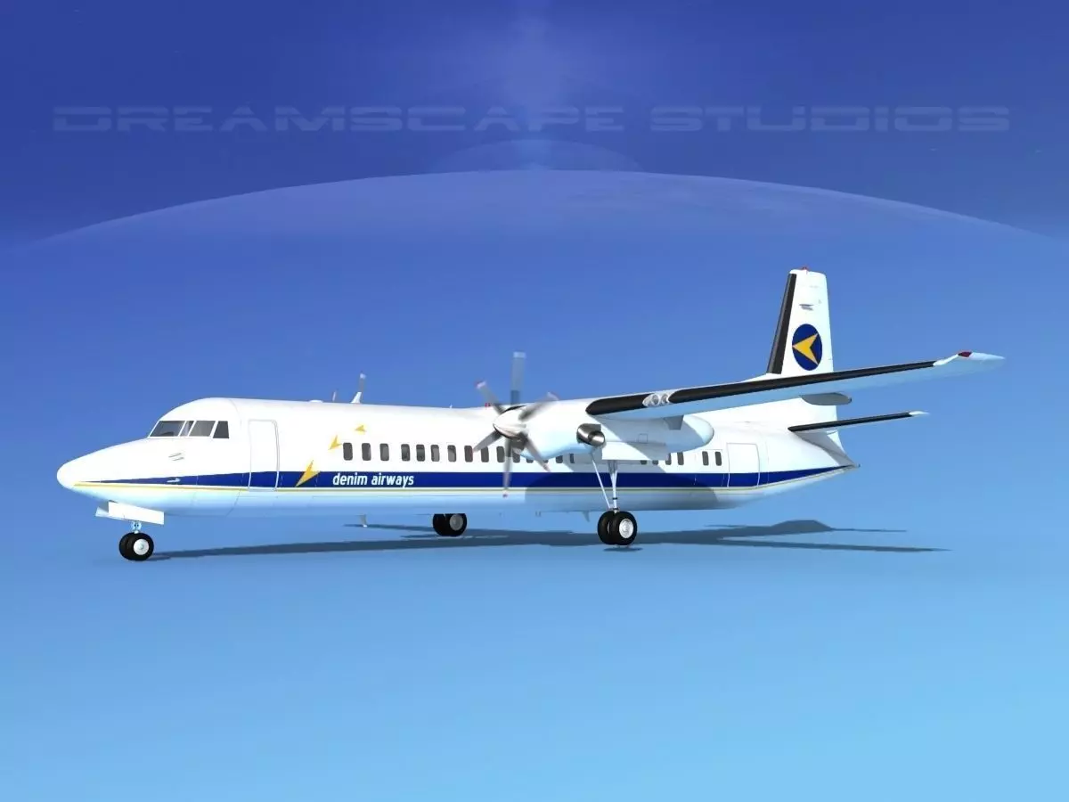 Fokker F-60 Denim Air 3D model