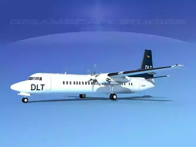 Fokker F-60 DLT 3D model