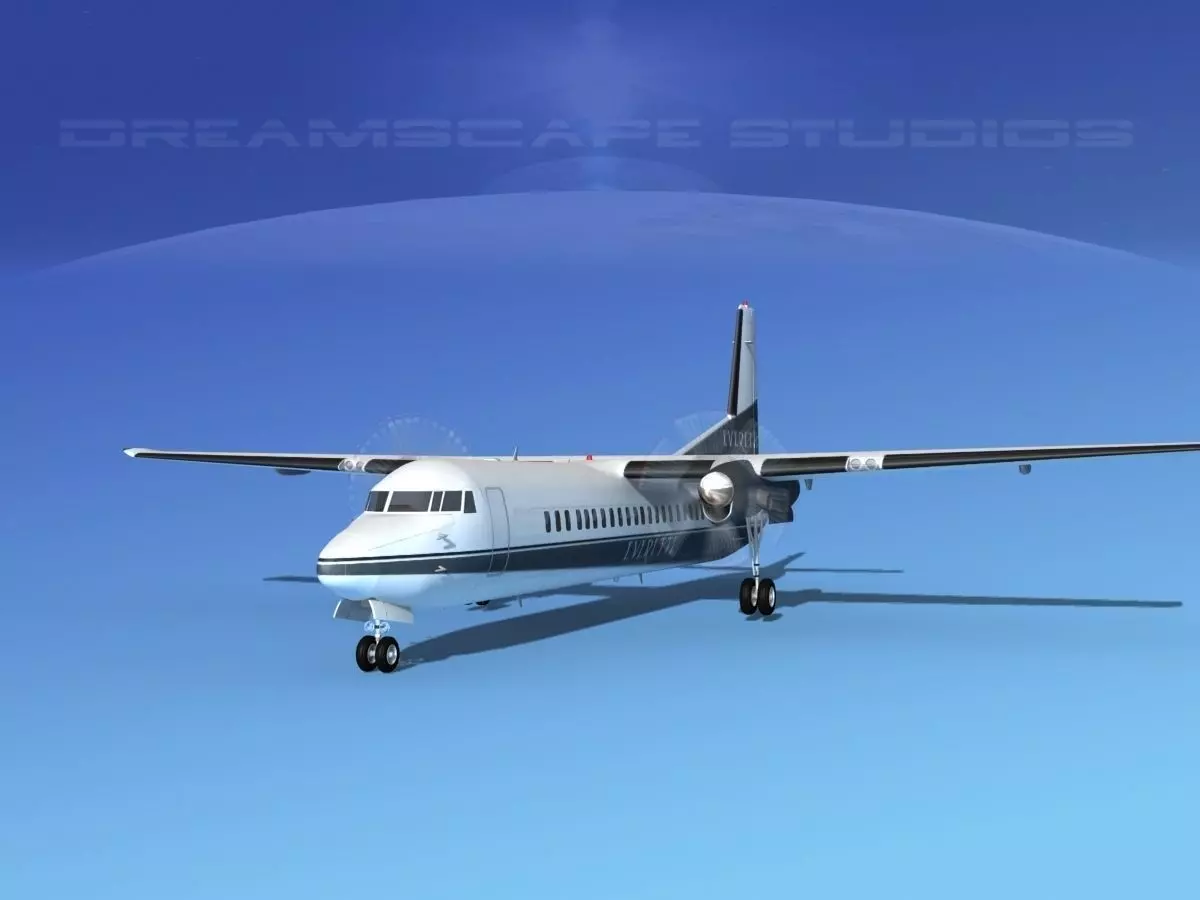 Fokker F-60 Everette Charter 3D model