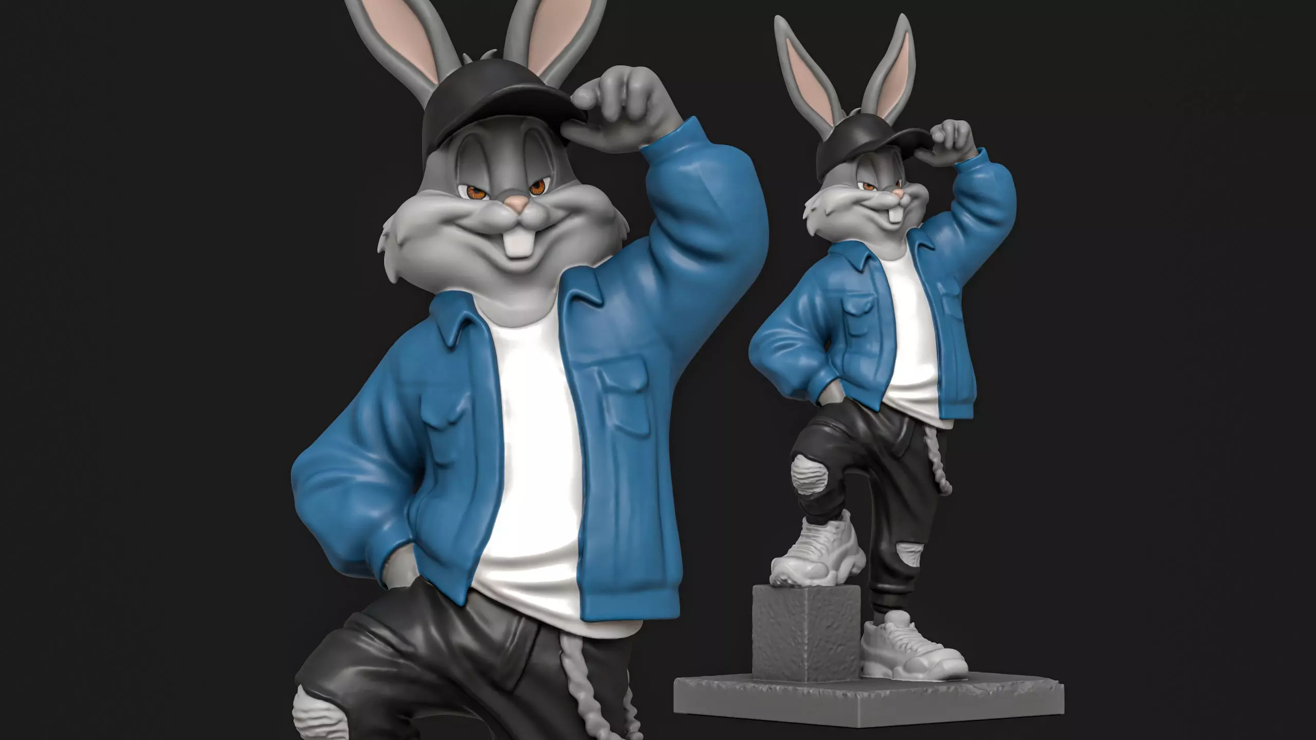 Bugs bunny urban vibes 04 3D model 3D printable | CGTrader