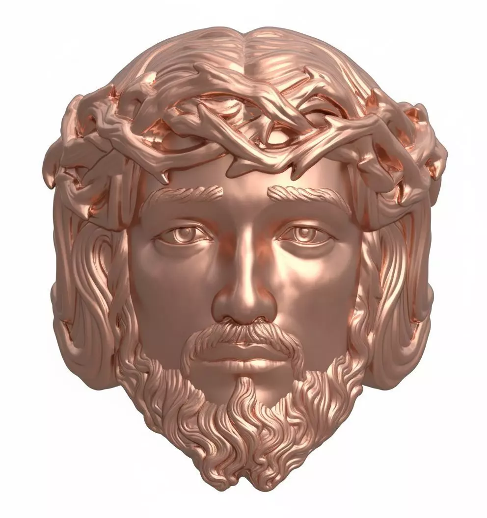 Jesus Christ Ring stl 3d model 3D print model