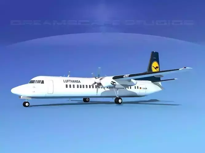 Fokker F-60 Lufthansa 3D model