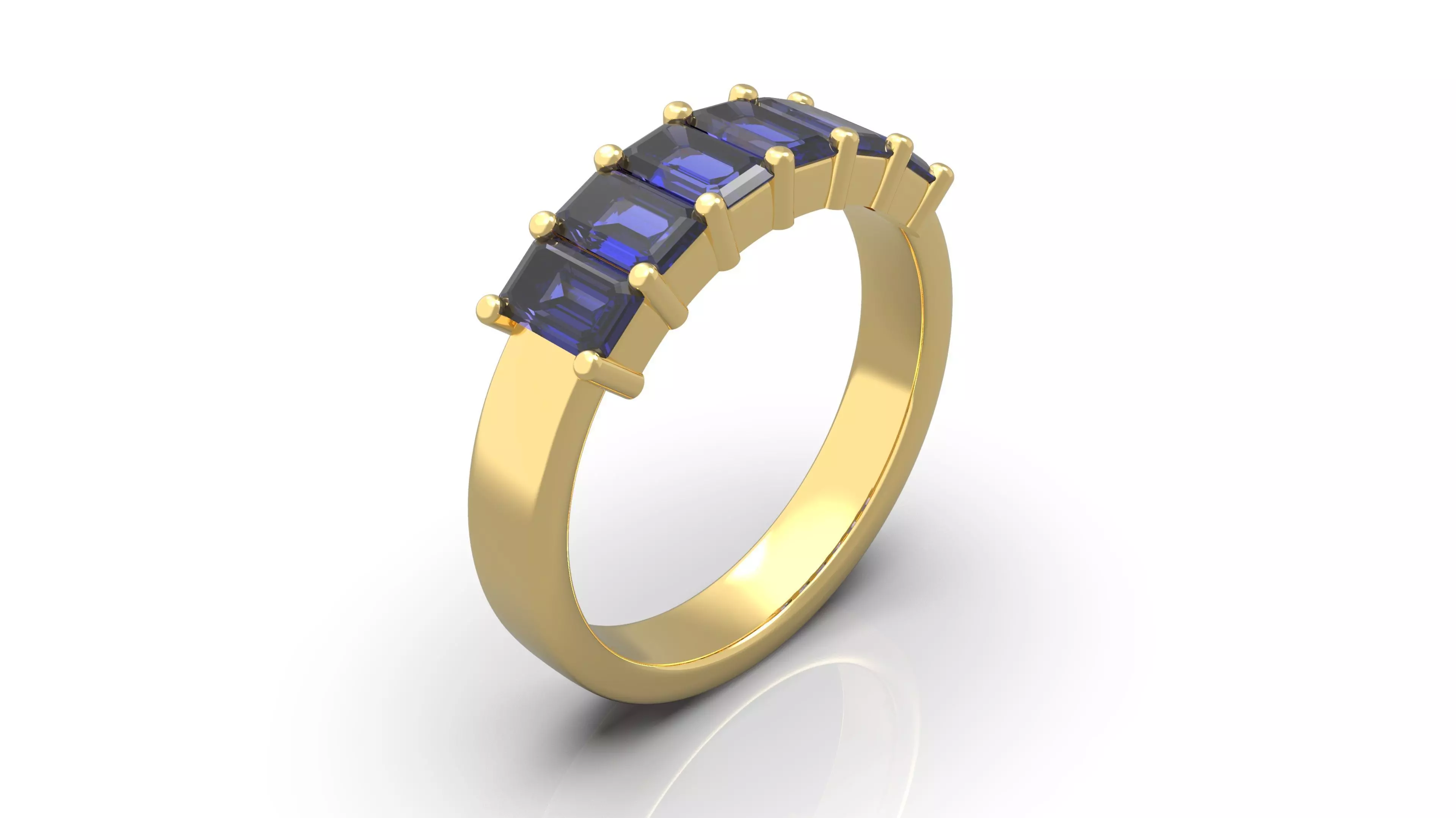 Emerald Ring 3D print model