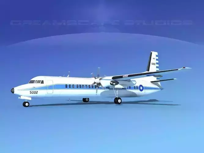 Fokker F-60 Rep of China 3D model