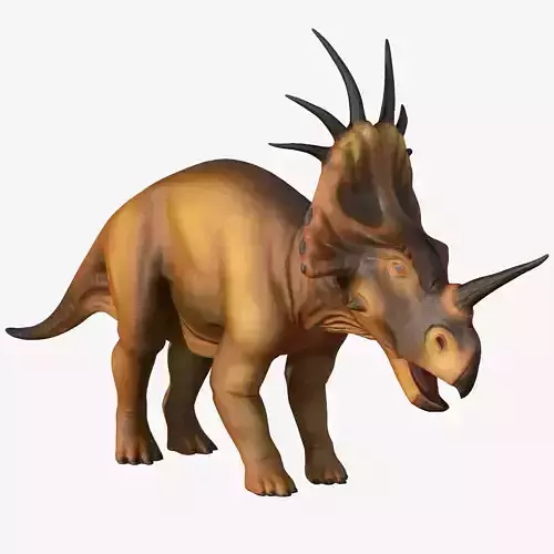 Styracosaurus dinosaur Low-poly 3D model