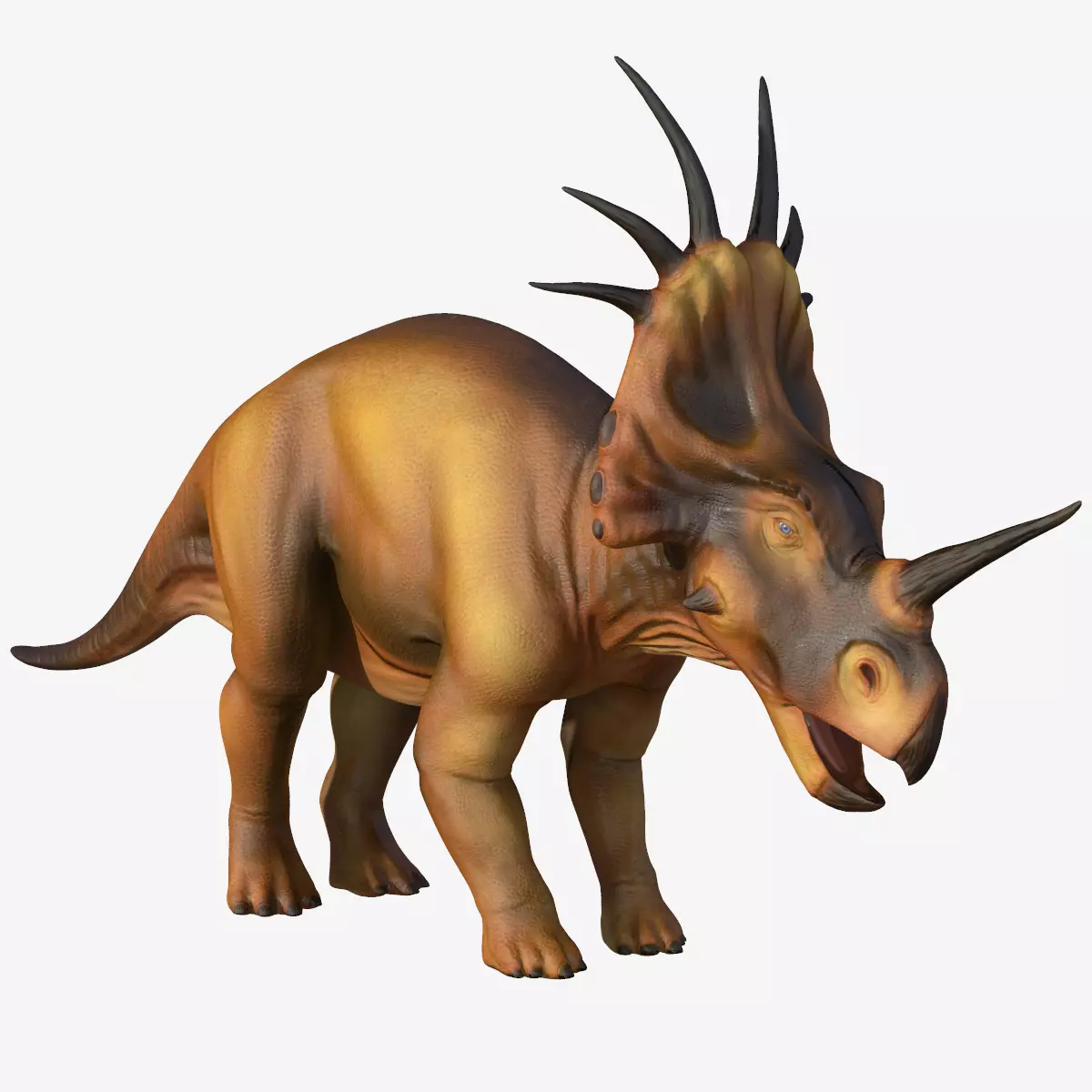 Styracosaurus dinosaur Low-poly 3D model_0