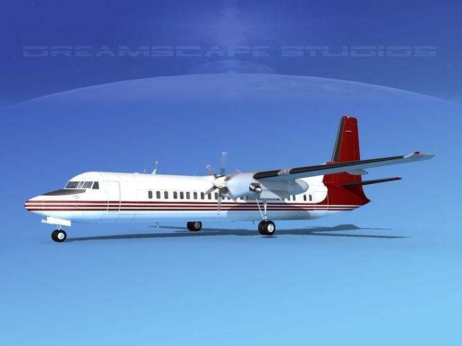 Fokker F-60 Solaris Charters 3D model