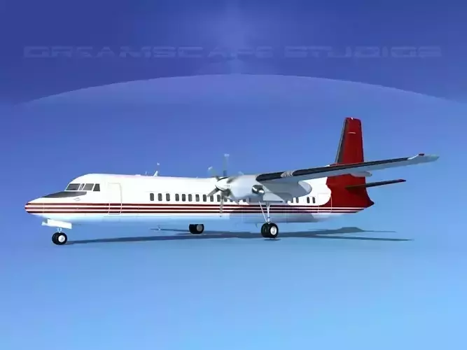 Fokker F-60 Solaris Charters 3D model