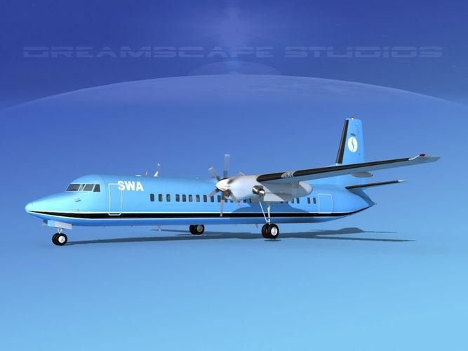 Fokker F-60 SWA 3D model