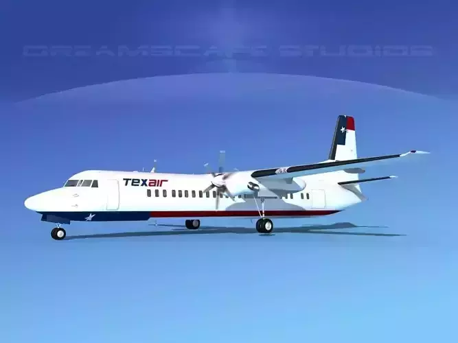 Fokker F-60 Texair 3D model