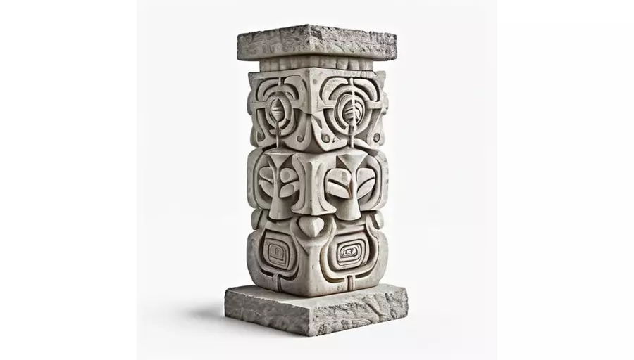 Ancient Fantasy Stone Totem Pillar for 3D print 3D model