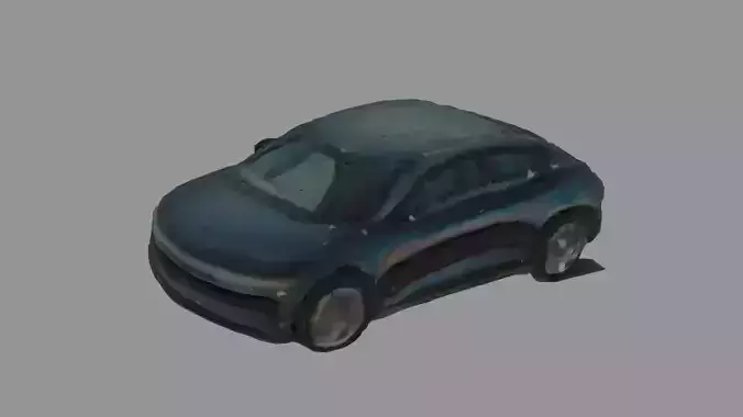 Citroen C3 debree apocalyptic Low poly textured Low-poly 3D model