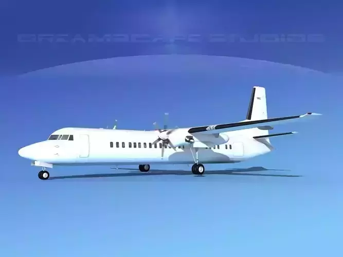 Fokker F-60 Unmarked 3 3D model