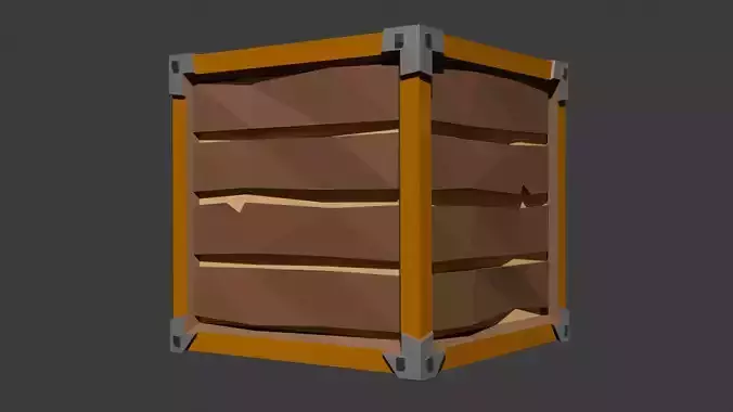 Low Poly Box free VR / AR / low-poly 3D model | CGTrader