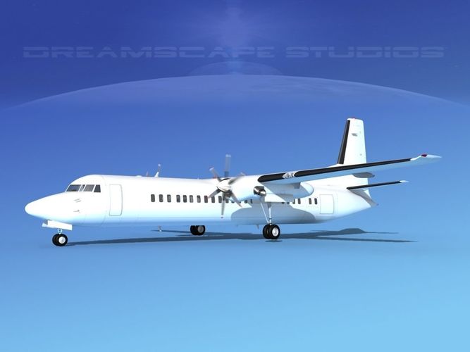 Fokker F-60 Unmarked 4 3D model