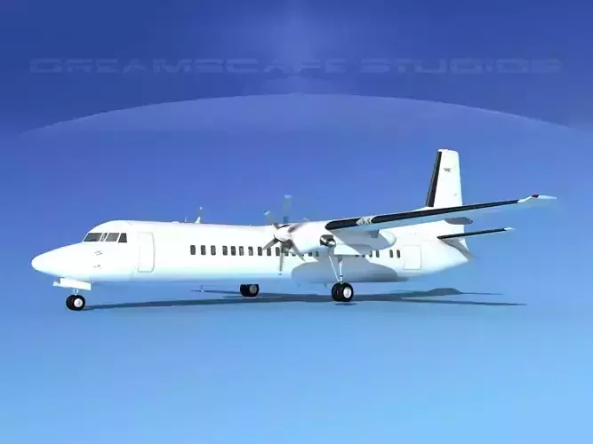 Fokker F-60 Unmarked 4 3D model
