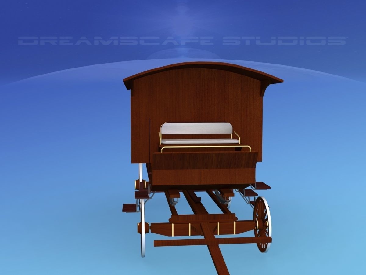Medicine Wagon 1880s 3D model_10