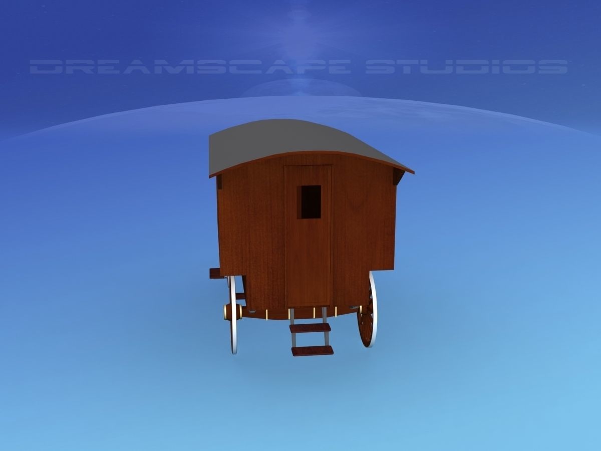 Medicine Wagon 1880s 3D model_6