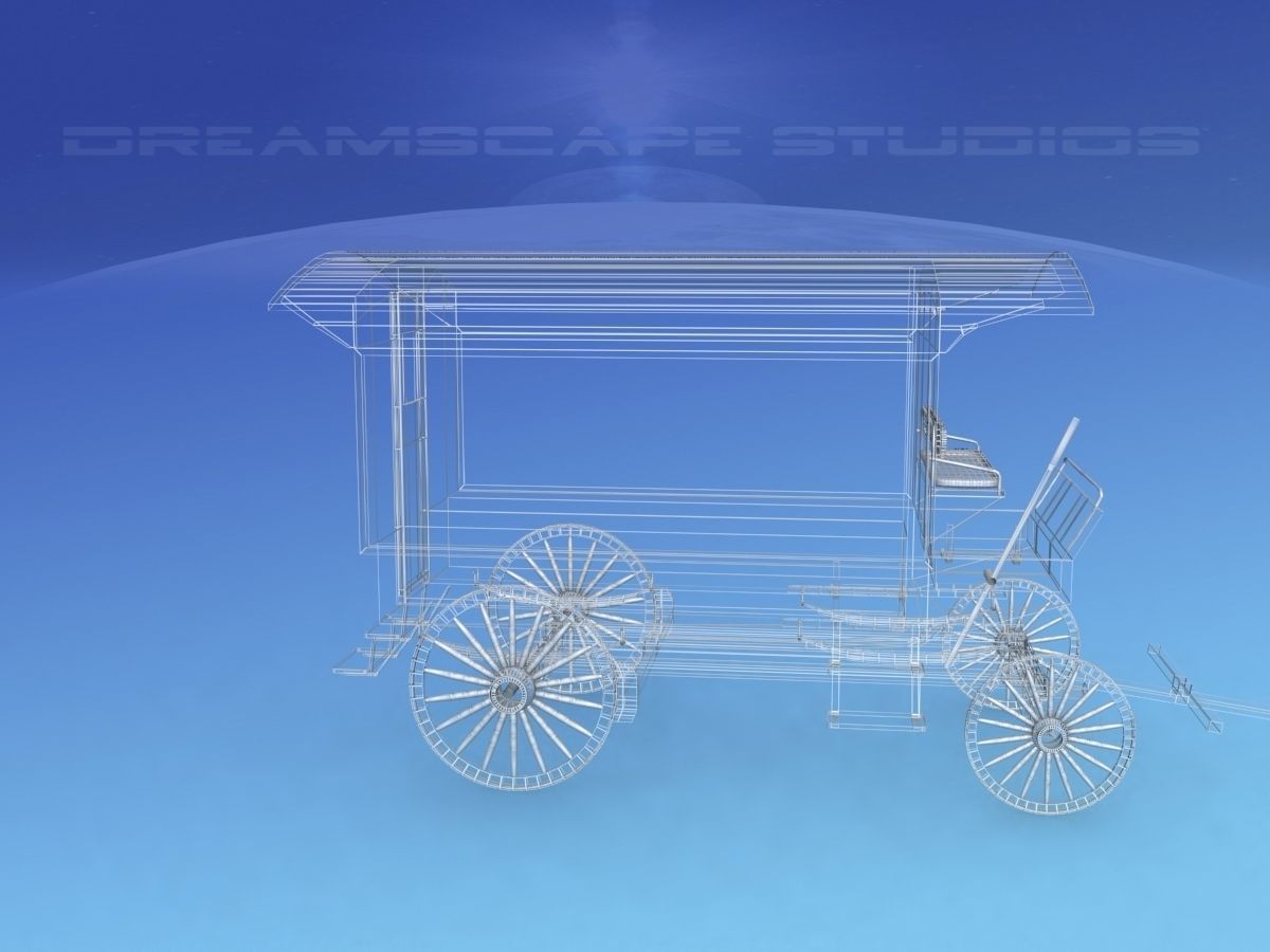 Medicine Wagon 1880s 3D model_11