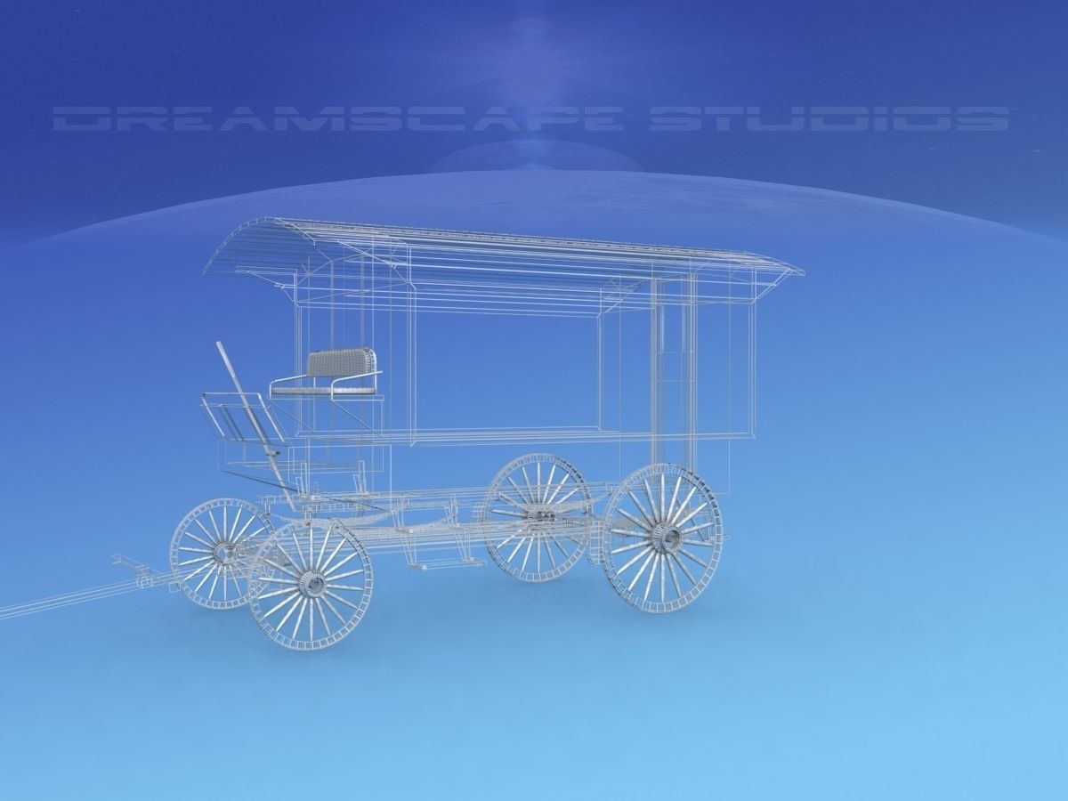 Medicine Wagon 1880s 3D model_13