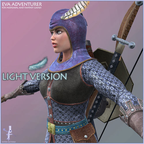 Eva Adventurer Light Version Low-poly 3D model