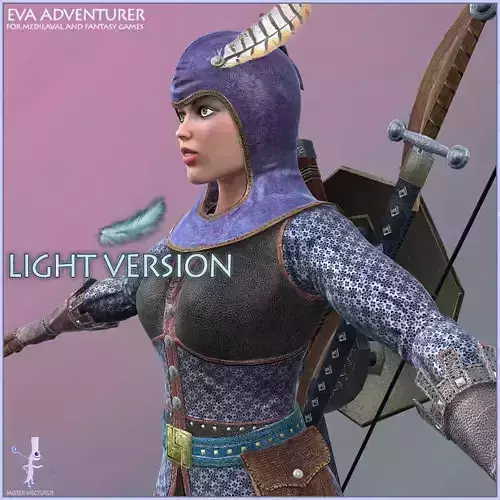 Eva Adventurer Light Version Low-poly 3D model