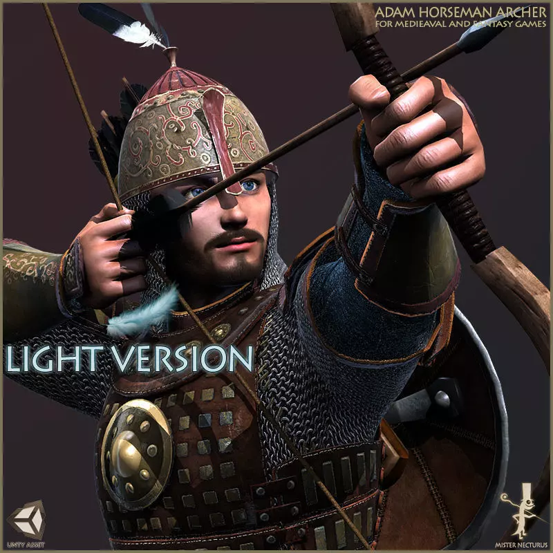 Adam Archer Light Version Low-poly 3D model_0
