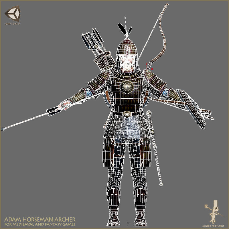 Adam Archer Light Version Low-poly 3D model_4