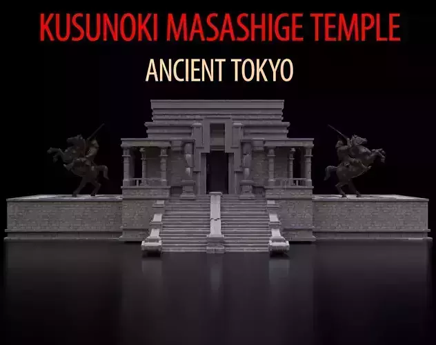 Kusunoki Masashige Temple Medieval Tokyo 3D model