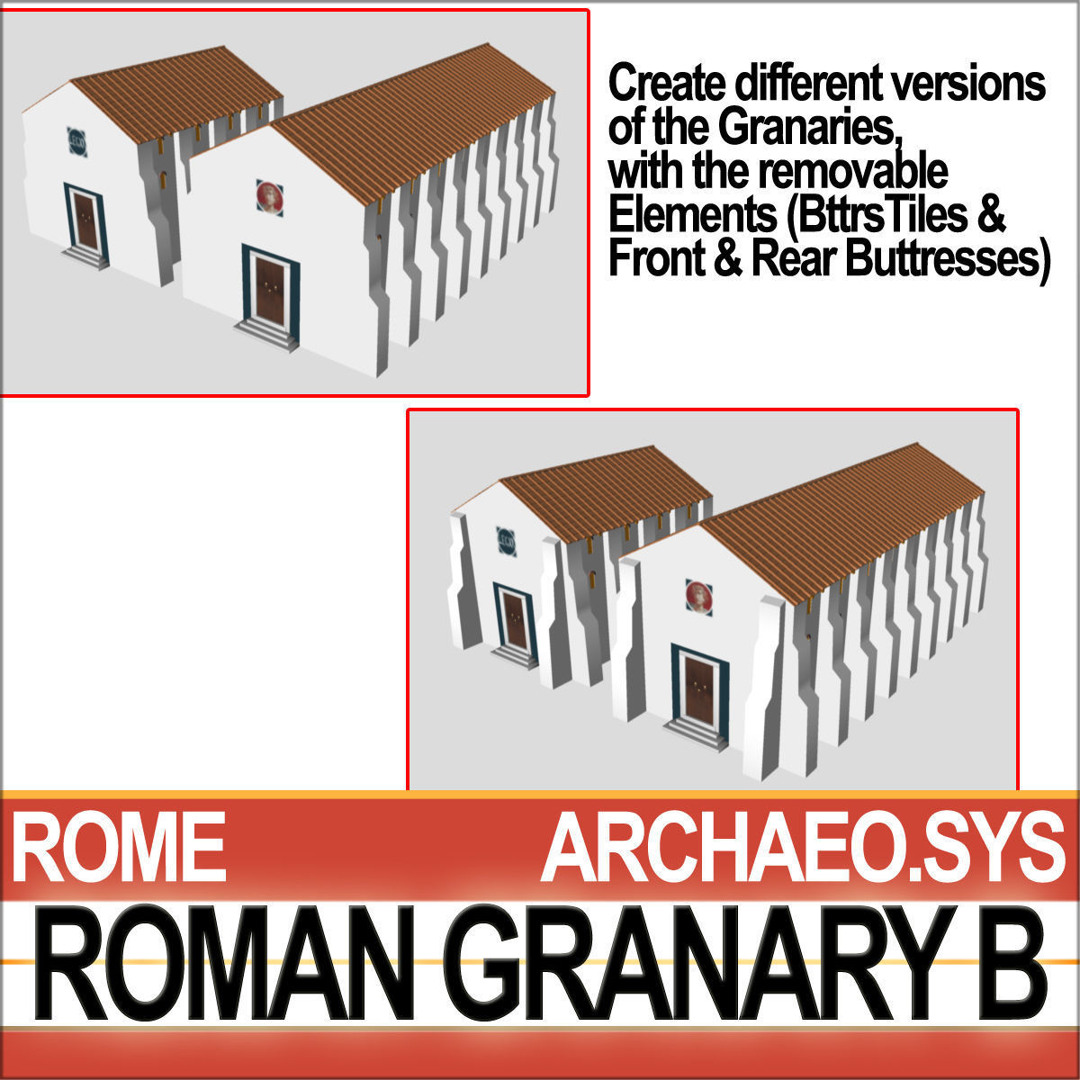 Roman Granary B 3D model_7