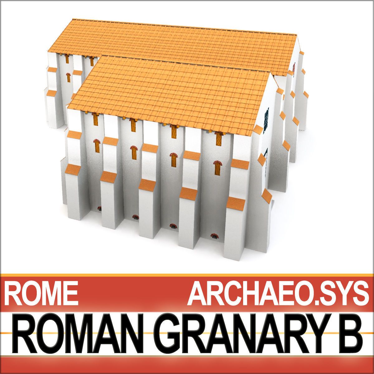 Roman Granary B 3D model_3